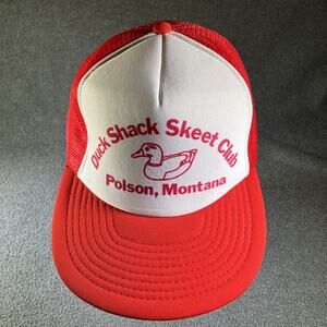 Duck Shack Skeet Club Polson, Montana foamie trucker hat cap meshback hunting